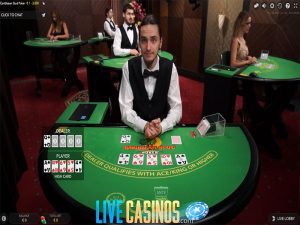 Live Caribbean Stud Poker explained