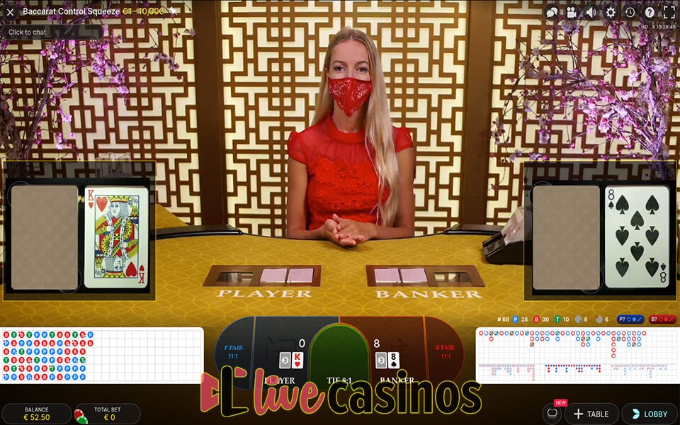 Live Baccarat Control Squeeze