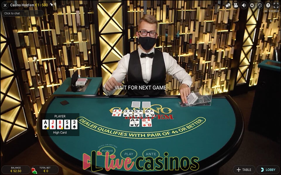 Live Casino Hold'em (Evolution)
