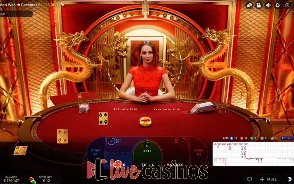 Live Golden Wealth Baccarat