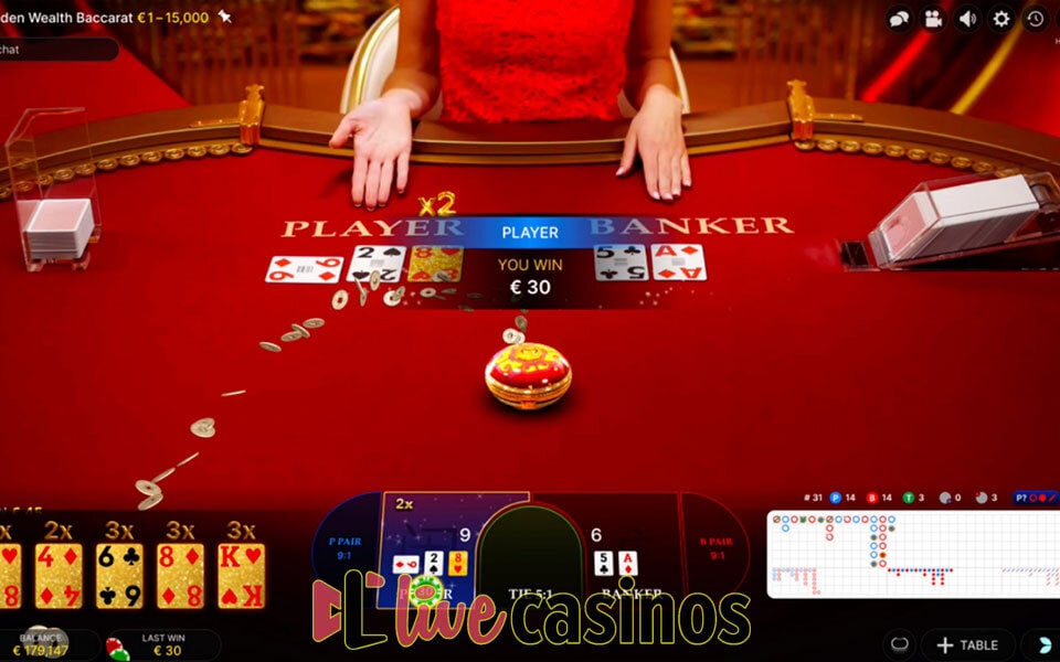 Live Golden Wealth Baccarat