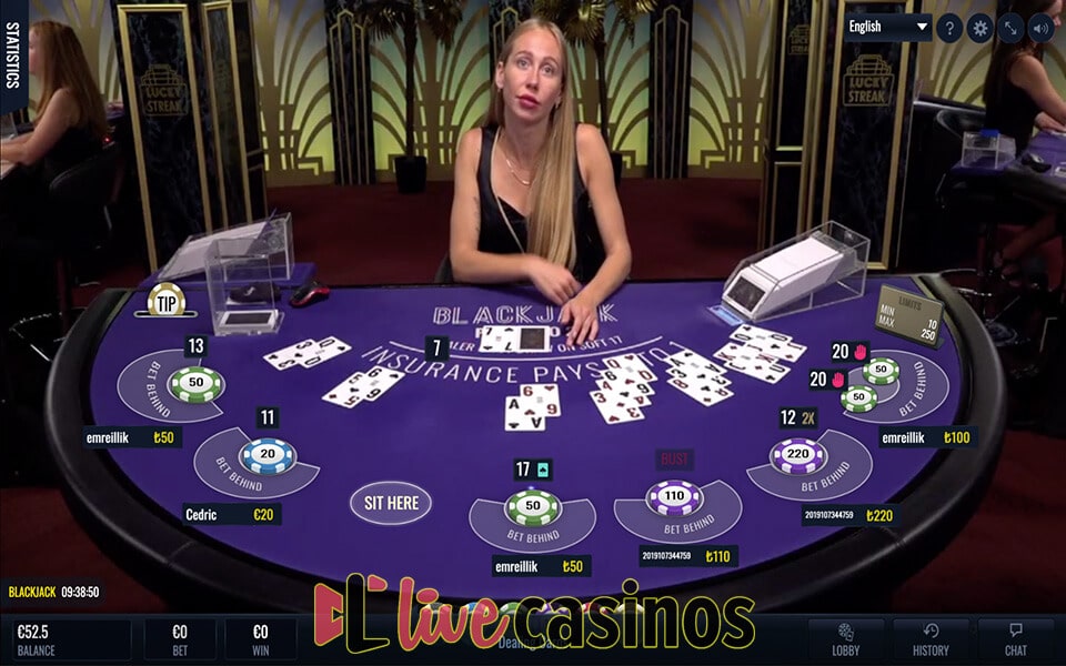 Live Blackjack (LuckyStreak)