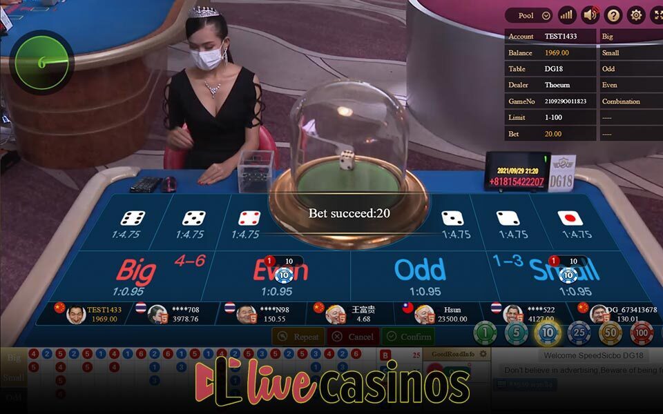 Live Speed Sic Bo