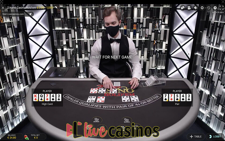 Live 2 Hand Casino Hold’em