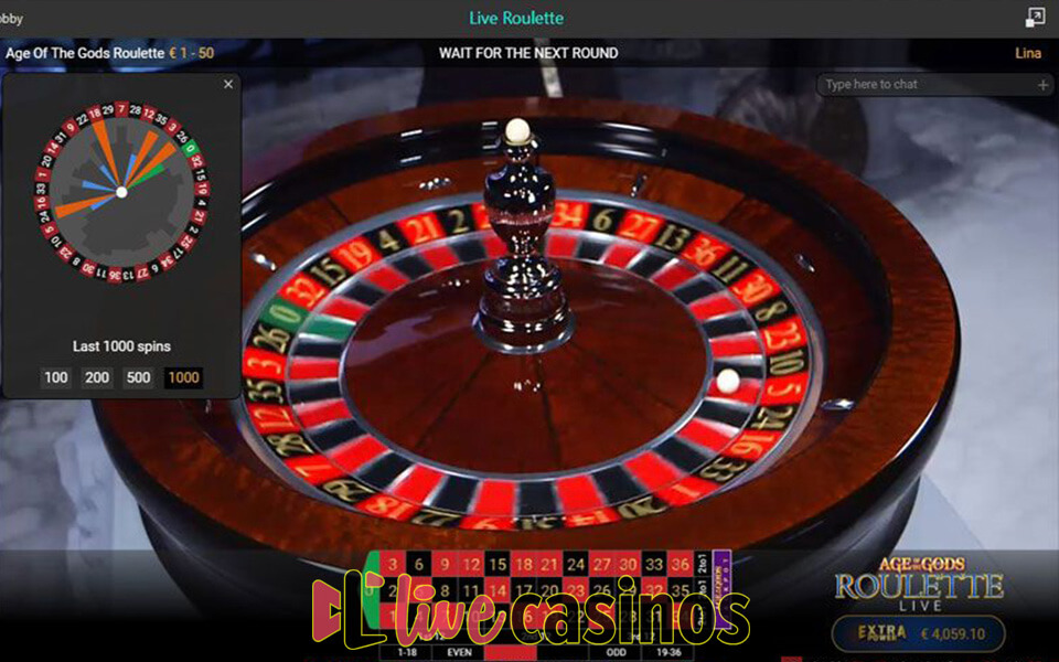 Age of the Gods Live Roulette