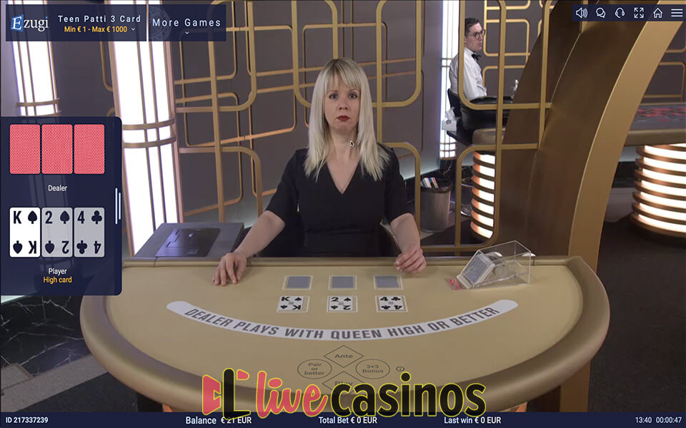 Bet on Teen Patti