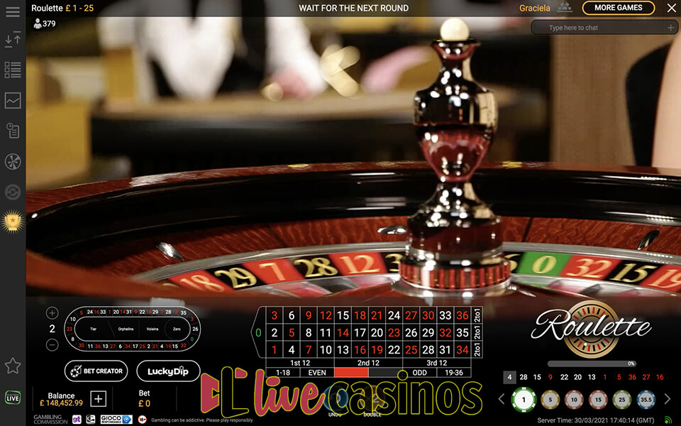 Live Grand Roulette