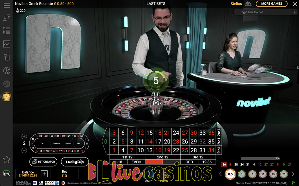 Greek Quantum Roulette