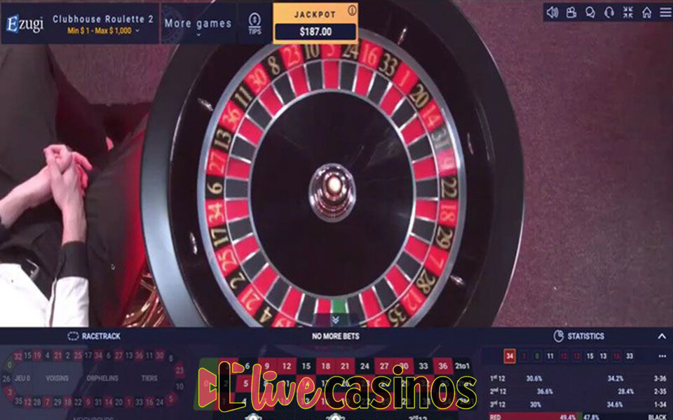 Live Jackpot Roulette (Ezugi)