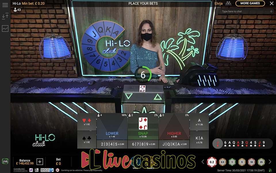 Live Hi-Lo
