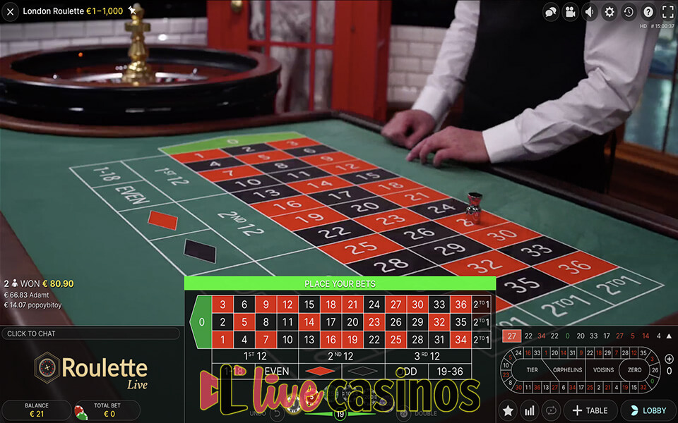 London Live Roulette