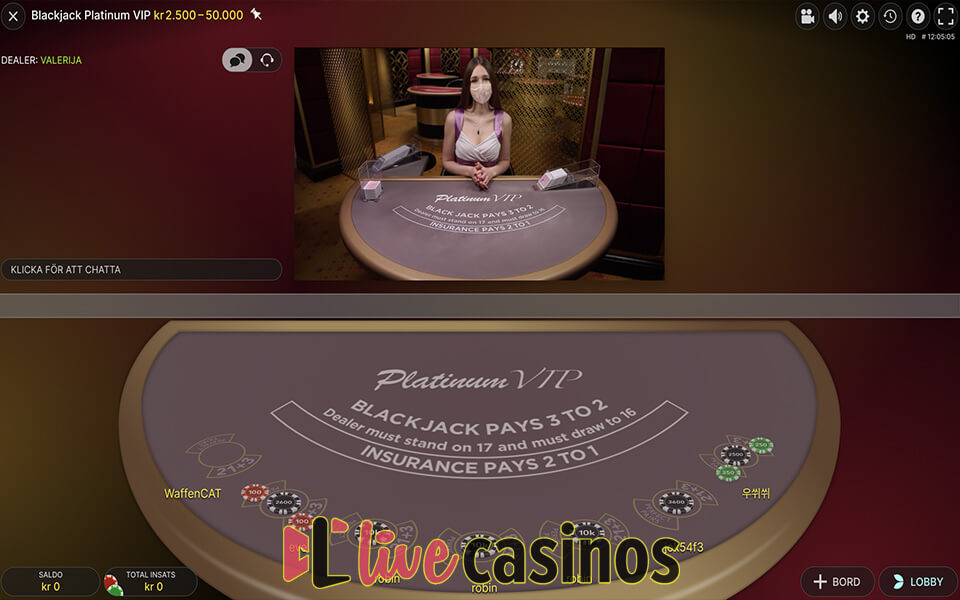 Platinum VIP Blackjack