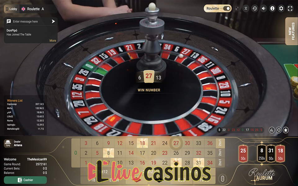 Live Roulette (Betconstruct)
