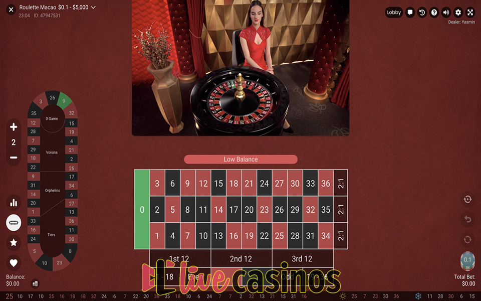 Live Roulette Macao