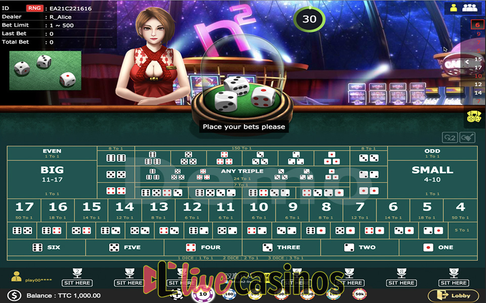 Live Sic Bo RNG Jeju
