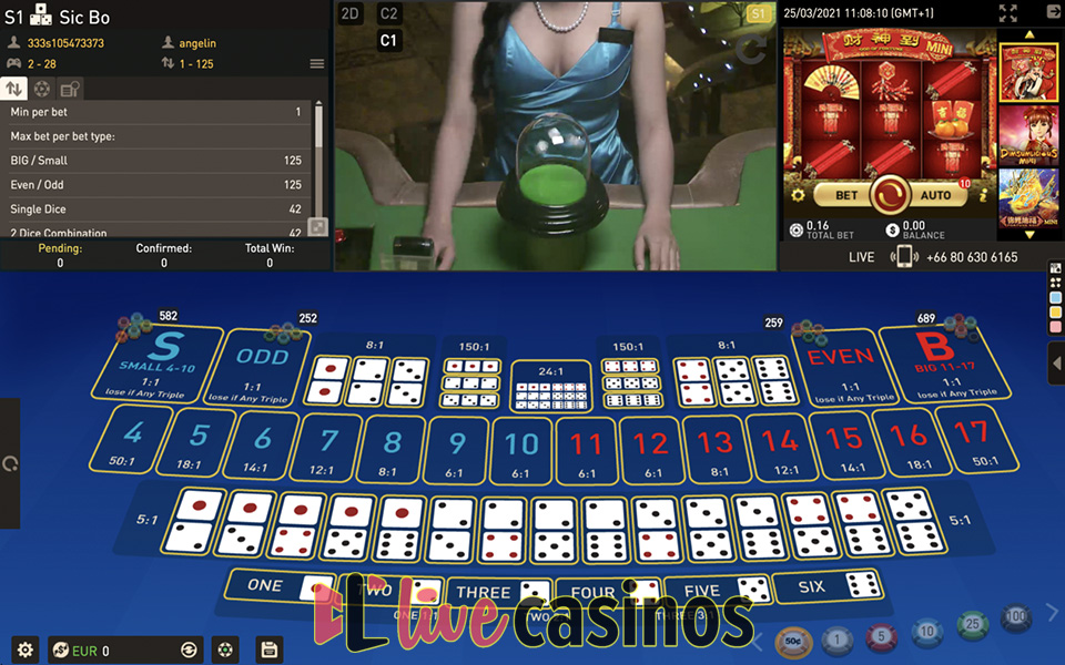 Live Super Color Sic Bo Macau