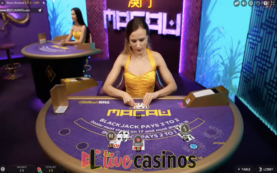 Live Macau VIP Blackjack William Hill