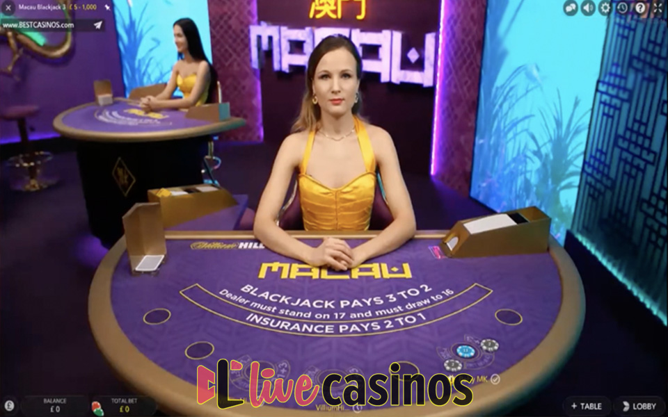 Live Macau VIP Blackjack William Hill