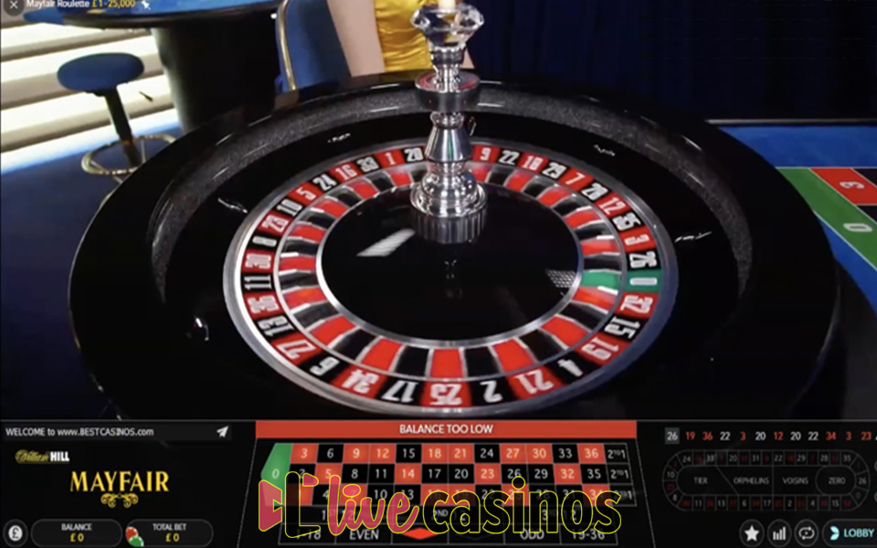 Live Mayfair Roulette William Hill