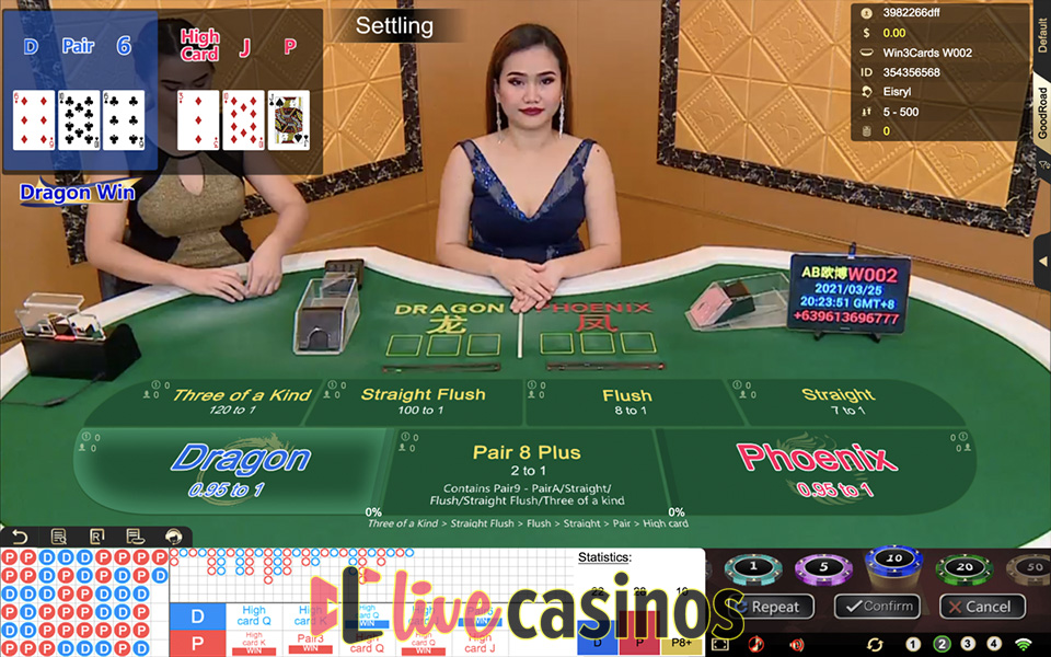 Live Win 3 Cards