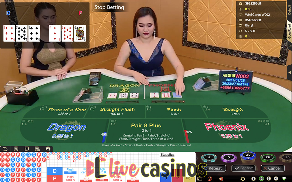 Live Win 3 Cards