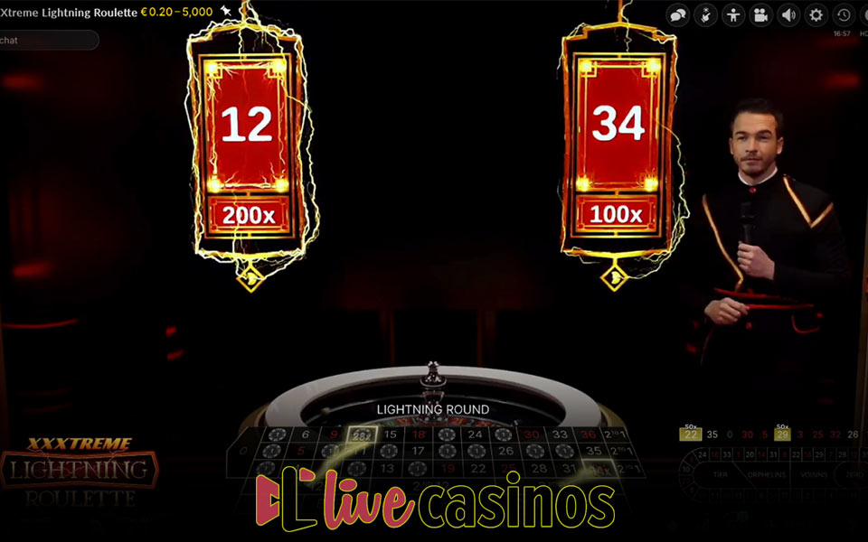 XXXTreme Lightning Roulette Live