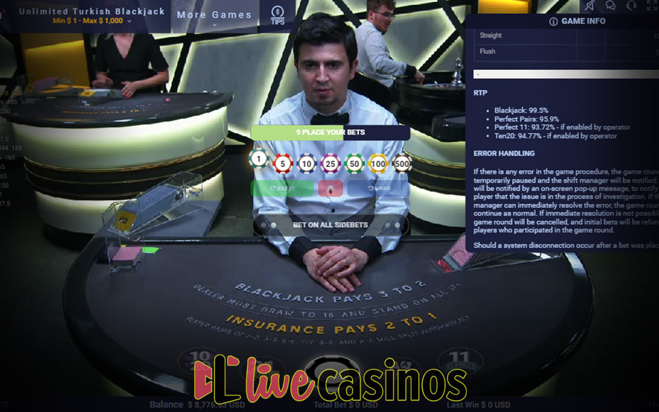 Unlimited Turkish Blackjack Live