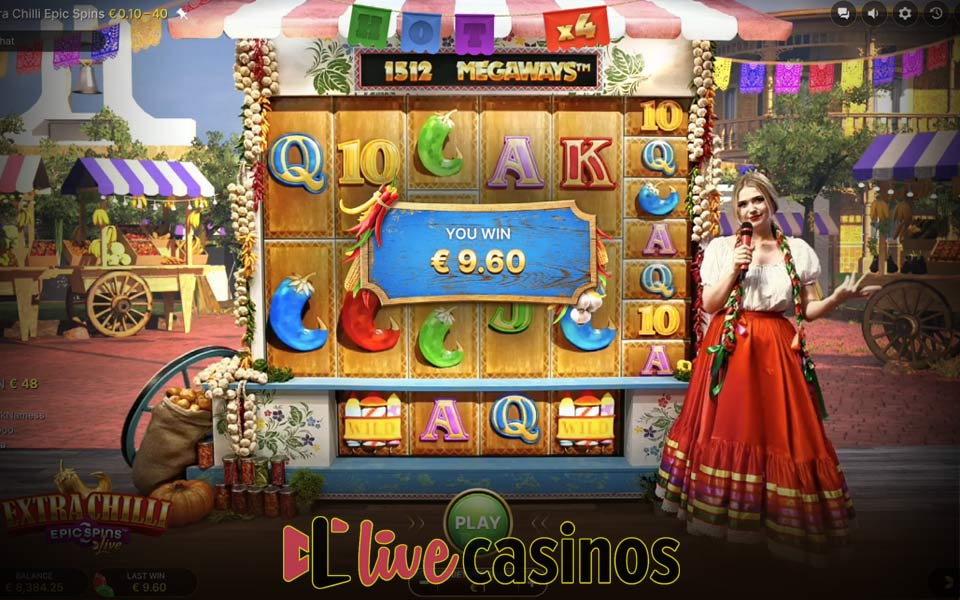 Extra Chilli Epic Spins Live Slot