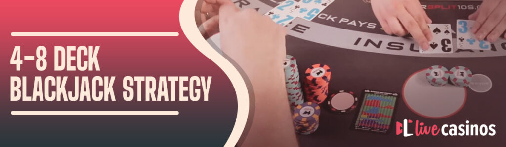 4-8 Deck Blackjack Strategy & Charts