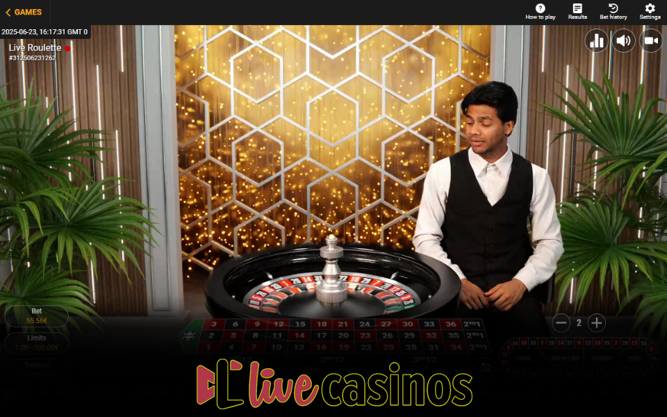 Betgames Live Roulette