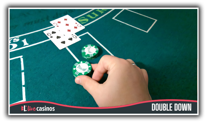 blackjack double down signal