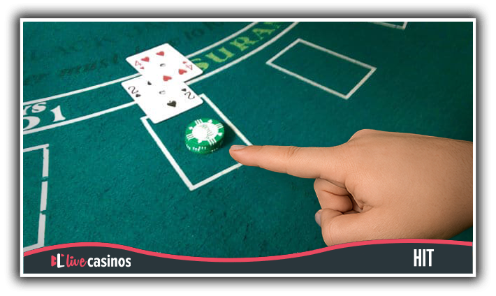 blackjack hit signal