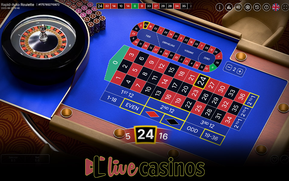Rapid Auto Roulette by VIVO Gaming