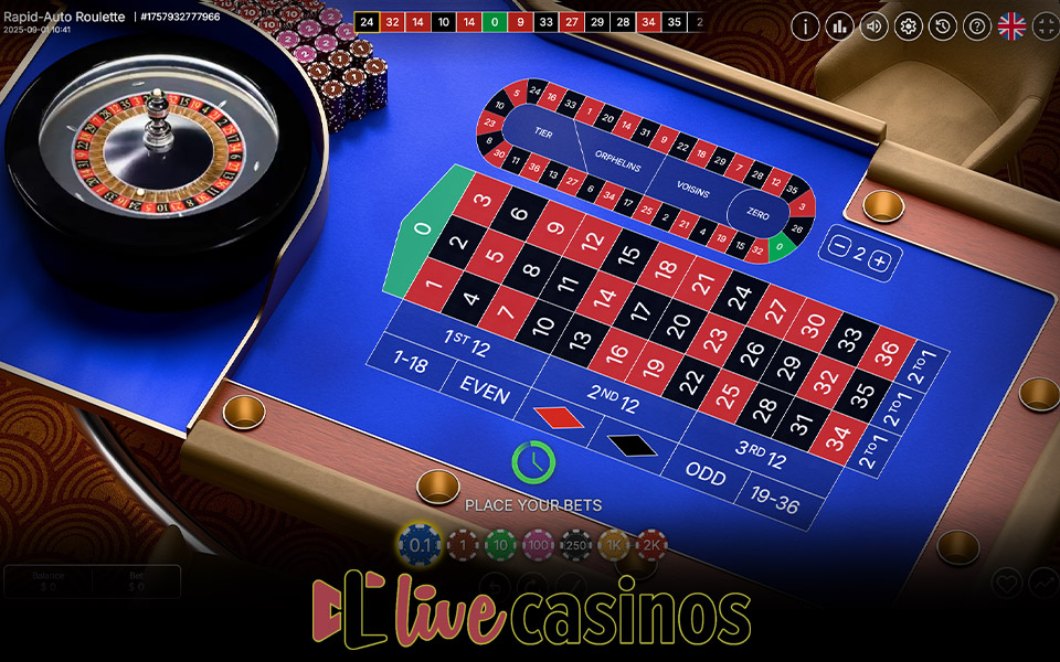 Rapid Auto Roulette by VIVO Gaming