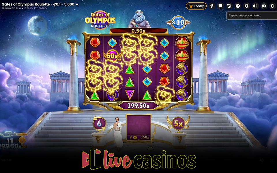 Gates of Olympus Roulette by Pragmatic Play - Live Casino Review 2026