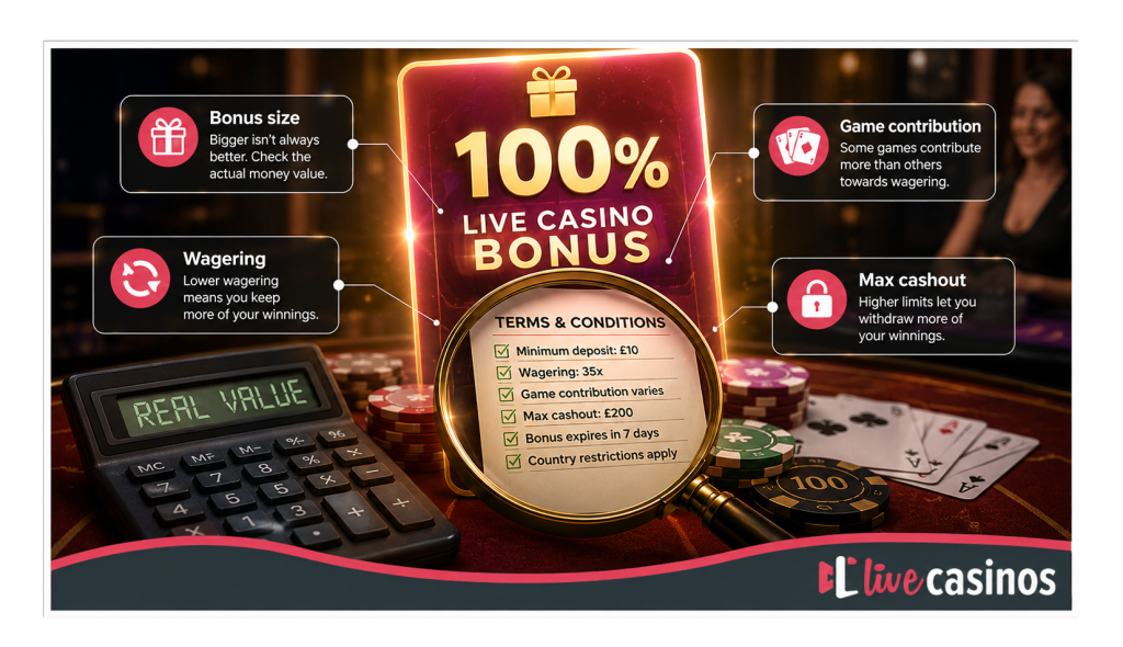 How to evaluate the real value of a live casino bonus