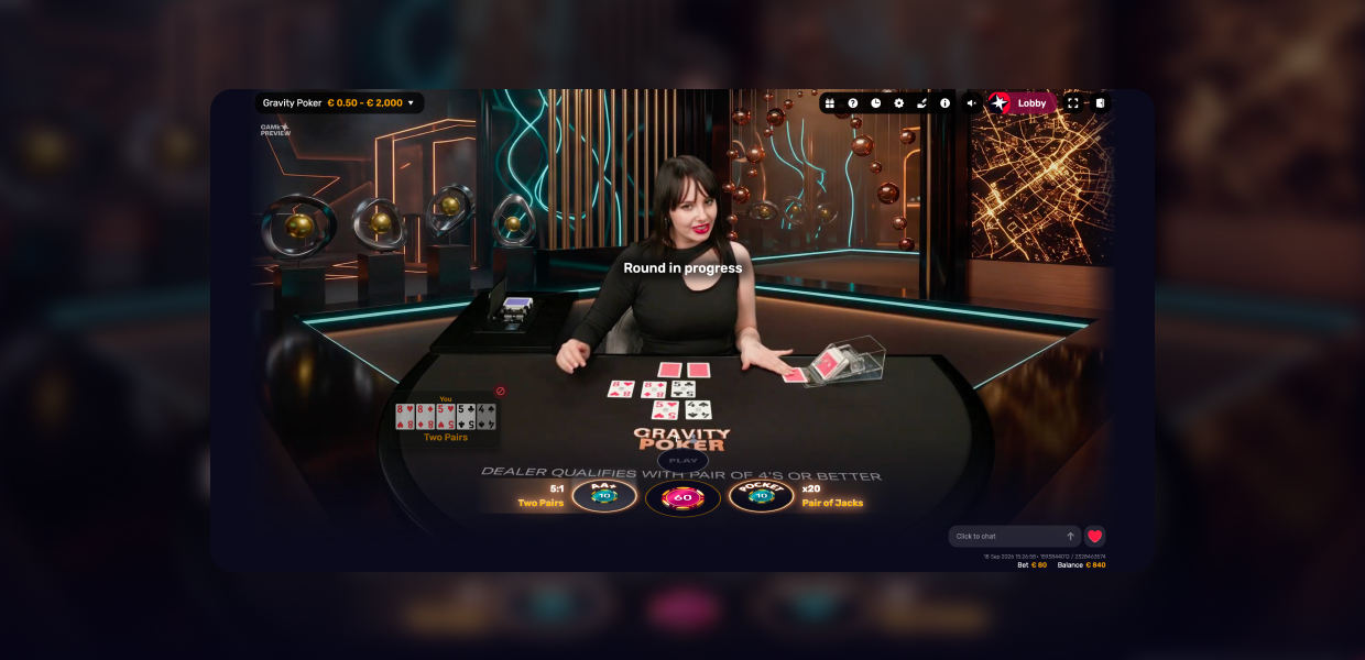 Gravity Poker