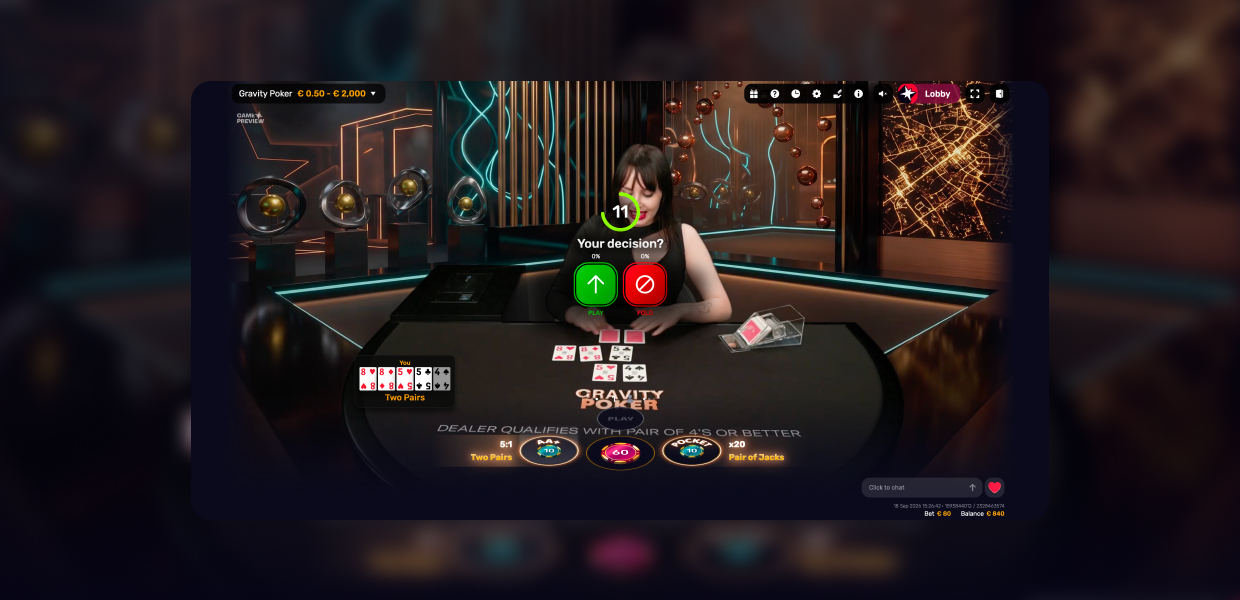 Gravity Poker