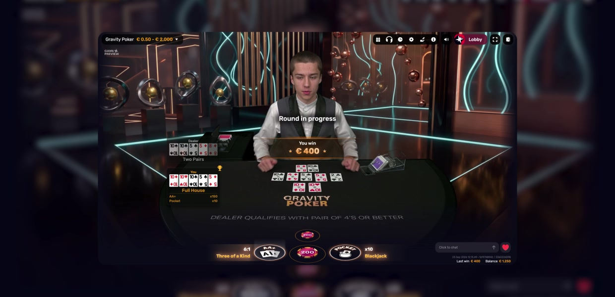 Gravity Poker